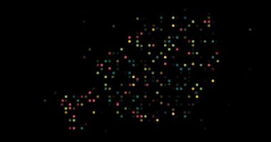 Nijer soyut nokta deseni ülke haritası oluşturuyor