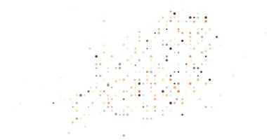 Nijer soyut nokta deseni ülke haritası oluşturuyor