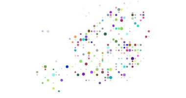 Üretken nokta sanatında modern Nijer ülke haritası