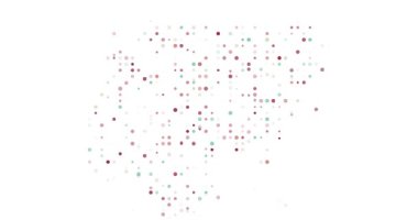 Modern Nijerya Harita Parçacık Animasyonu