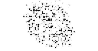 Uçan daireler birleşerek soyut coğrafyayı oluşturuyor