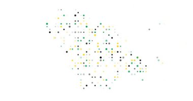 Modern Sanat Şekillendirme Ruanda Haritası