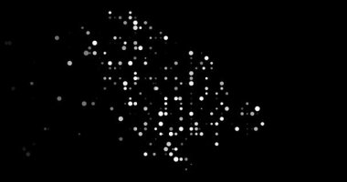 Ruanda silueti soyut uçan noktalardan oluşur.