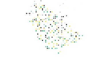 Modern Sanat Şekillendirme Ruanda Haritası