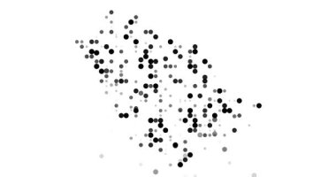 Ruanda üretken sanat noktaları siluet ana hatları