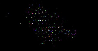 Ruanda üretken asgari soyut çember deseni