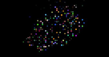 Üretici sanat Saint Helena soyut haritası