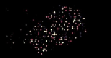 Soyut noktalar animasyon Saint Helena ana hatları