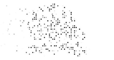 Senegal Haritası Oluşturan Dijital Noktalar
