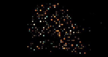 Senegal Haritası Oluşturan Renkli Çemberler