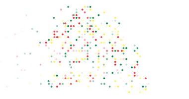 Soyut Çember Deseni Senegal Harita Tasarımı