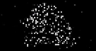 Uçan Noktalı Minimalist Vektör Senegal Haritası