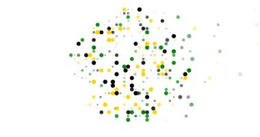 Sierra Leone siluetini oluşturan canlı noktalar