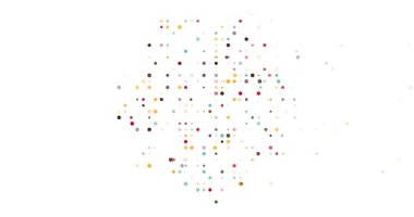 Hareketli noktalı minimalist Sierra Leone haritası