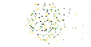 Sierra Leone Siluetini oluşturan Renkli Desen