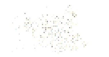 Güney Sudan Haritası Oluşturan Renkli Daireler