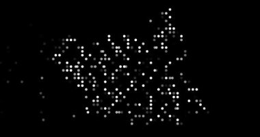 Noktaların Soyut Hareketi Güney Sudan Haritası