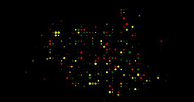 Güney Sudan Çemberlerden Yapılan Ülke Şekli