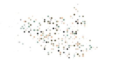 Uçan Noktalar Soyut Güney Sudan Ülke Haritası