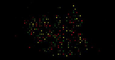 Güney Sudan Siluetini oluşturan Renkli Desen