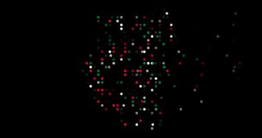 Renkli Desen Sudan Silueti Oluşturuyor