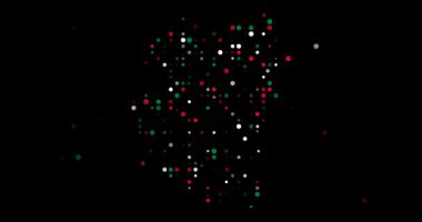 Uçan Noktalı Soyut Üretici Sudan Haritası