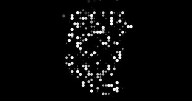 Uçan Noktalı Soyut Üretici Sudan Haritası