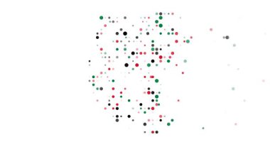 Optik Sanat Çemberleri Sudan Harita Silueti