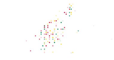 Soyut Noktalardan Sanatsal Sao Tome ve Principe Haritası