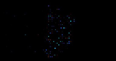 Çad Haritası Oluşturan Düşen Renklerin Üretici Resimi