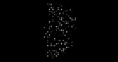 Soyut Uçan Noktalarla Yaratıcı Chad Haritası