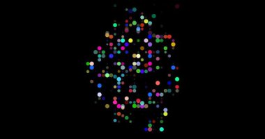 Yüzen Noktalar Hareketiyle Yaratıcı Svaziland Haritası