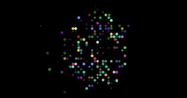 Düşen Çemberlerden Svaziland Haritası Canlı Parçacık Canlandırması