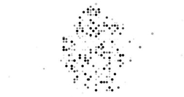 Parçacıklarla Minimalist Eswatini Harita Canlandırması