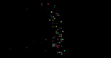 Togo Ülkesi Siluet Canlandırması Olarak Renkli Nokta Deseni Ortaya Çıktı