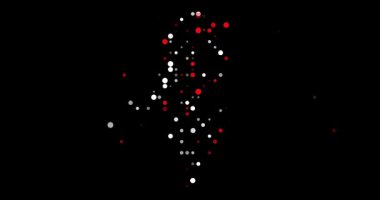 Tunus Harita Şeklinde Canlı Canlandırma Çemberleri Görünüyor ve kayboluyor