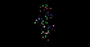 Tunus Ülkesi Silueti Canlandırması Olarak Renkli Nokta Deseni