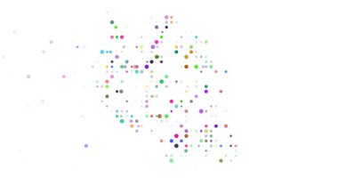 Tanzanya Harita Şeklinde Canlı Canlandırma Çemberleri Girerken ve Soluyorken