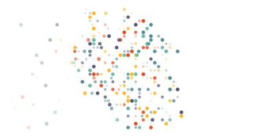 Tanzanya Harita Şeklinde Canlı Canlandırma Çemberleri Girerken ve Soluyorken