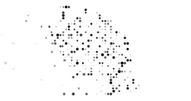 Canlandırılmış Parçacık Noktaları Tanzanya Haritası Çiziyor