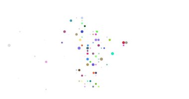 Sanatsal Animasyon Noktaları Uçuyor ve Çözülüyor Mayotte Siluet Tasarımı