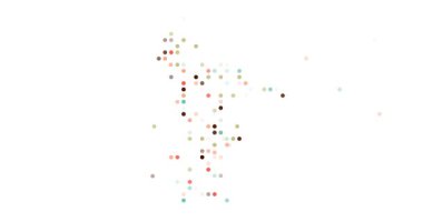 Uçan Parçacıklarla Yaratıcı Mayotte Harita Canlandırması