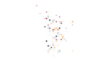 Flying Circles 'tan canlı parçacık animasyonu Mayotte Haritası