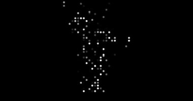 Uçan Parçacıklarla Yaratıcı Mayotte Harita Canlandırması