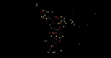 Uçan Renklerin Üretici İllüstrasyonu Mayotte Harita Şekli Oluşturuyor