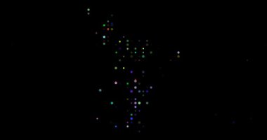 Hareketli Çemberlerden Soyut Mayotte Adası Silueti