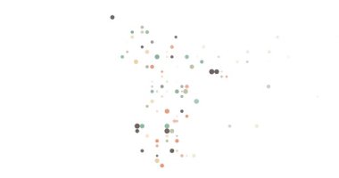 Uçan Parçacıklarla Yaratıcı Mayotte Harita Canlandırması