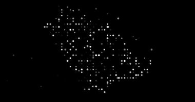 Uçan Renklerin Üretici İllüstrasyonu Ruanda Harita Şekli Oluşturuyor