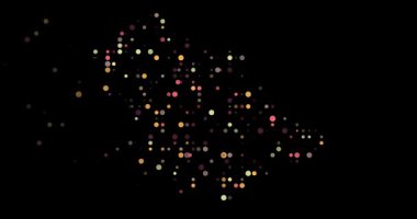 Renkli Çemberler Ruanda Harita Canlandırmasına Uçuyor