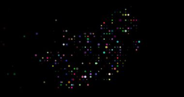 Güney Afrika Harita Şekline Giren ve Kaybolan Canlı Canlandırma Çemberleri